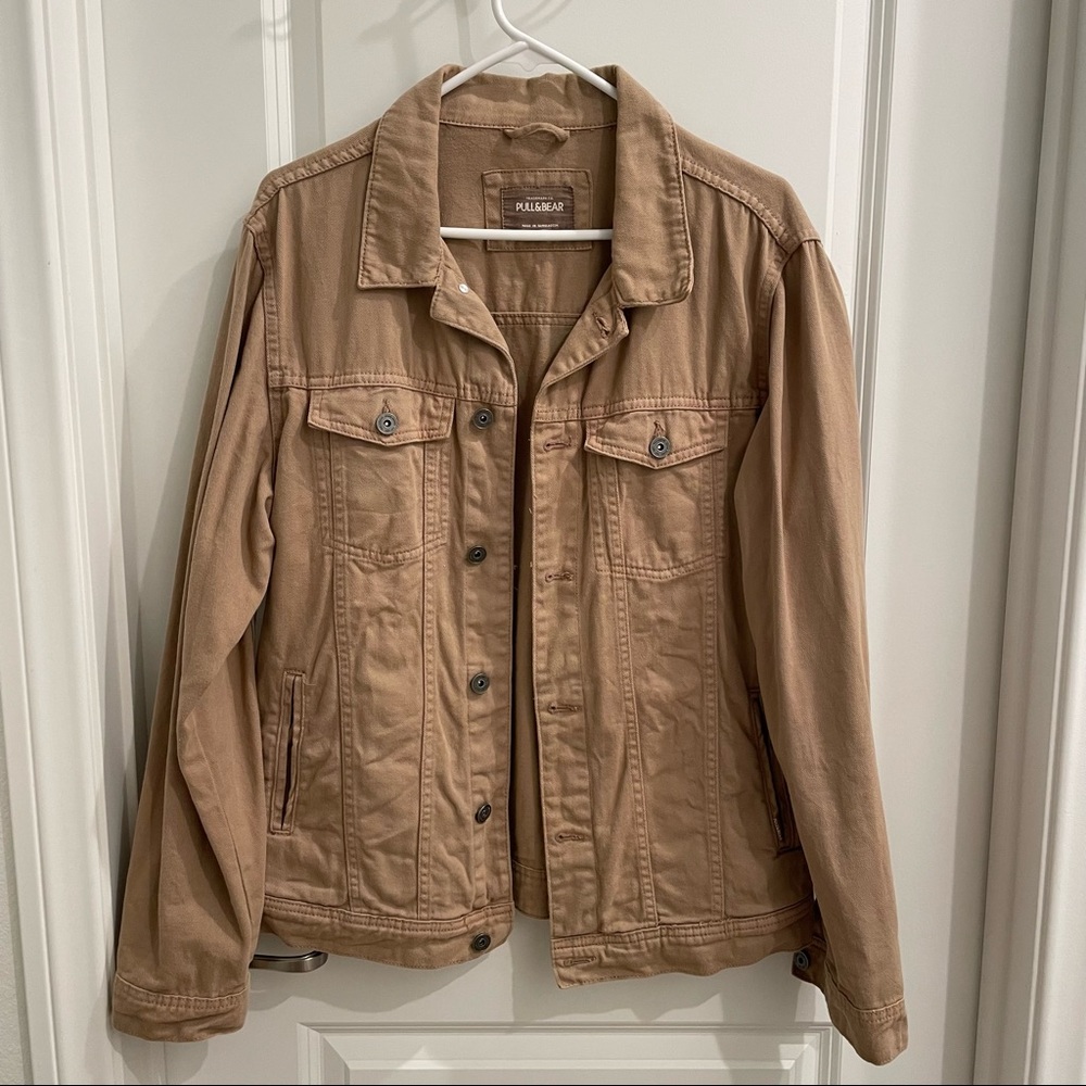 Pull&Bear Men Brown Trucker Jacket L